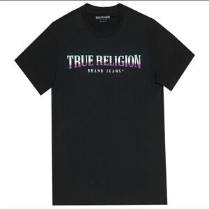 True Religion Chrome Arch Logo Print T-Shirt Sz XL